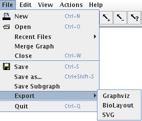 File menu